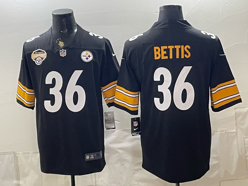 2026 Men Pittsburgh Steelers #36 Bettis Black Limited Nike NFL Jersey 0829001